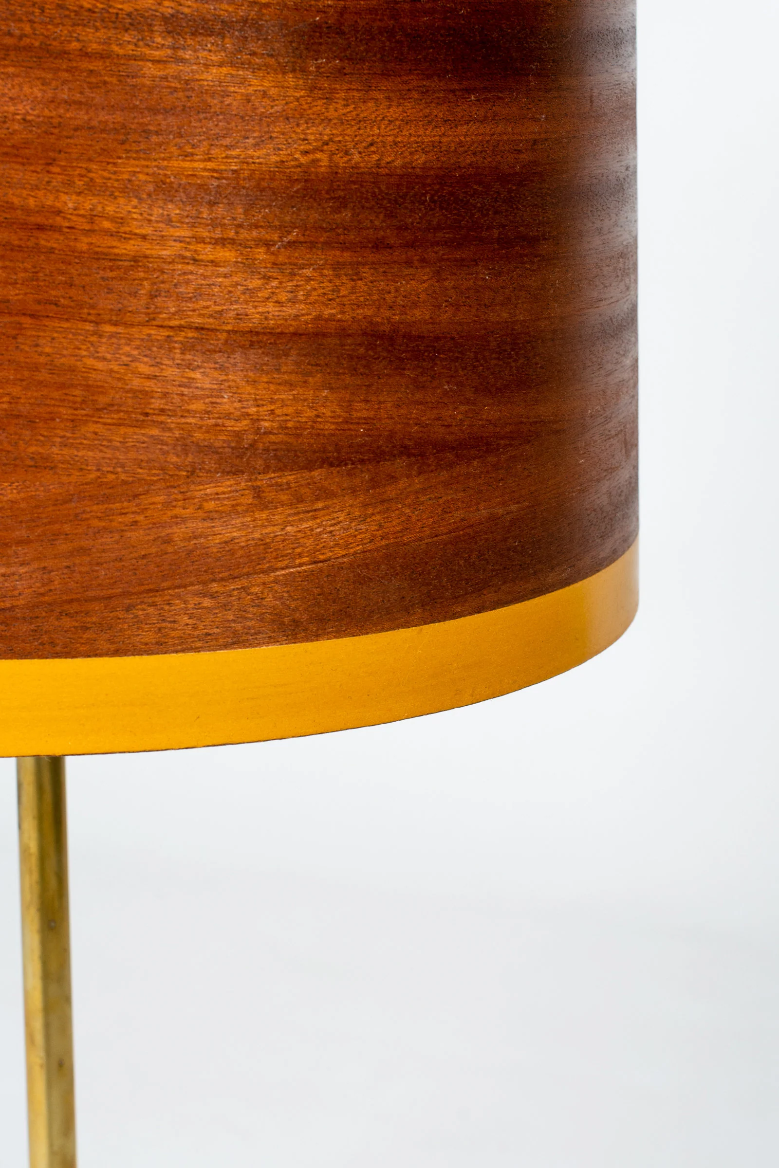 Table Lamp with Kona Base and Sapele Shade with Milk Paint - Image 4