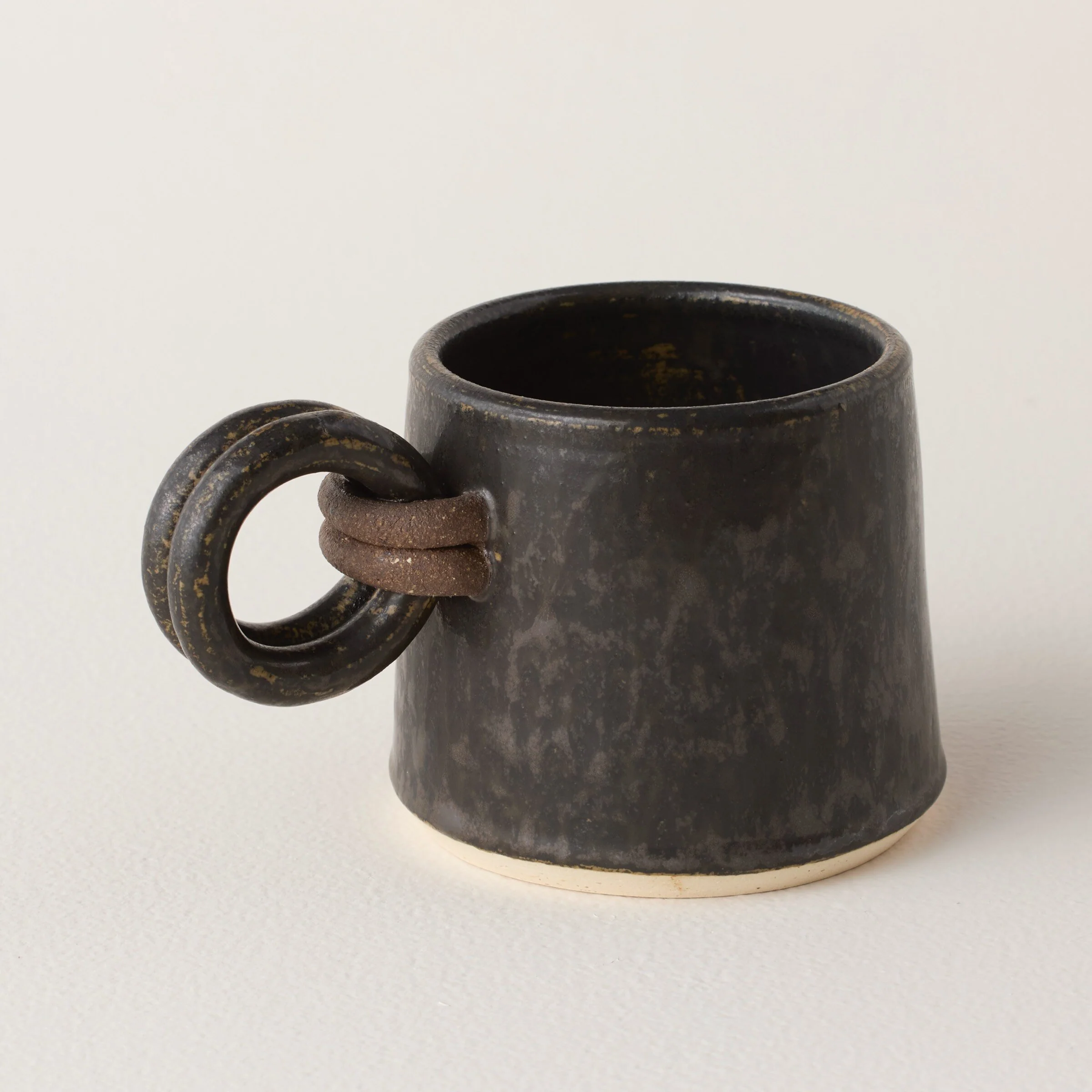 Tall Loop Handle Mug - Black Ash