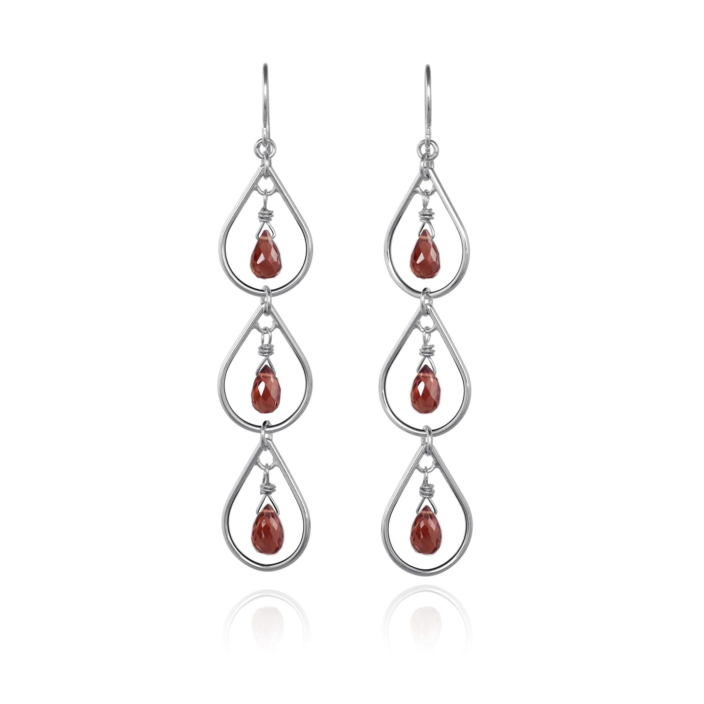 Teardrop Gemstone Earrings