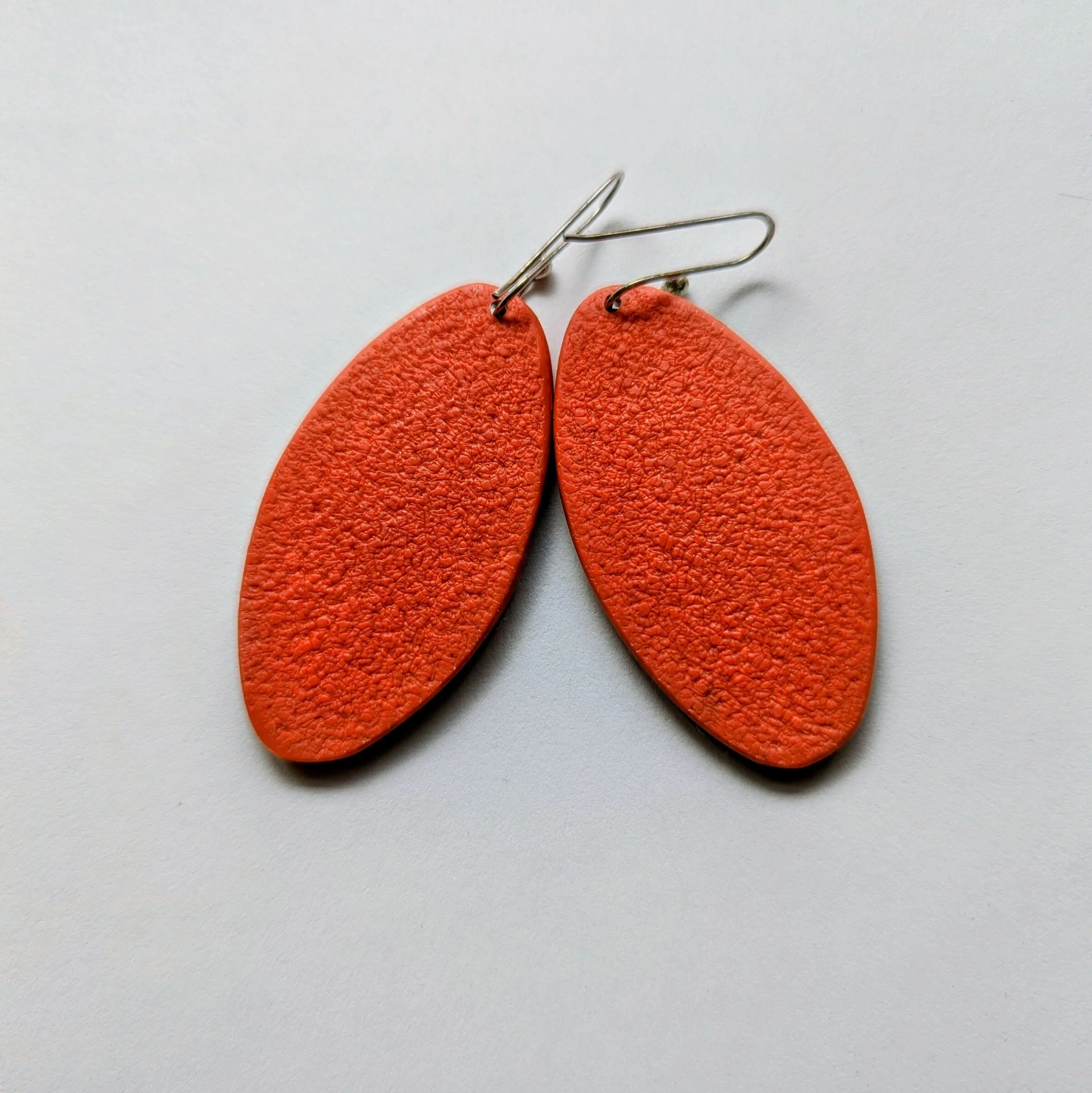 Textured Ovals & Carved Stripes Earrings - Image 2
