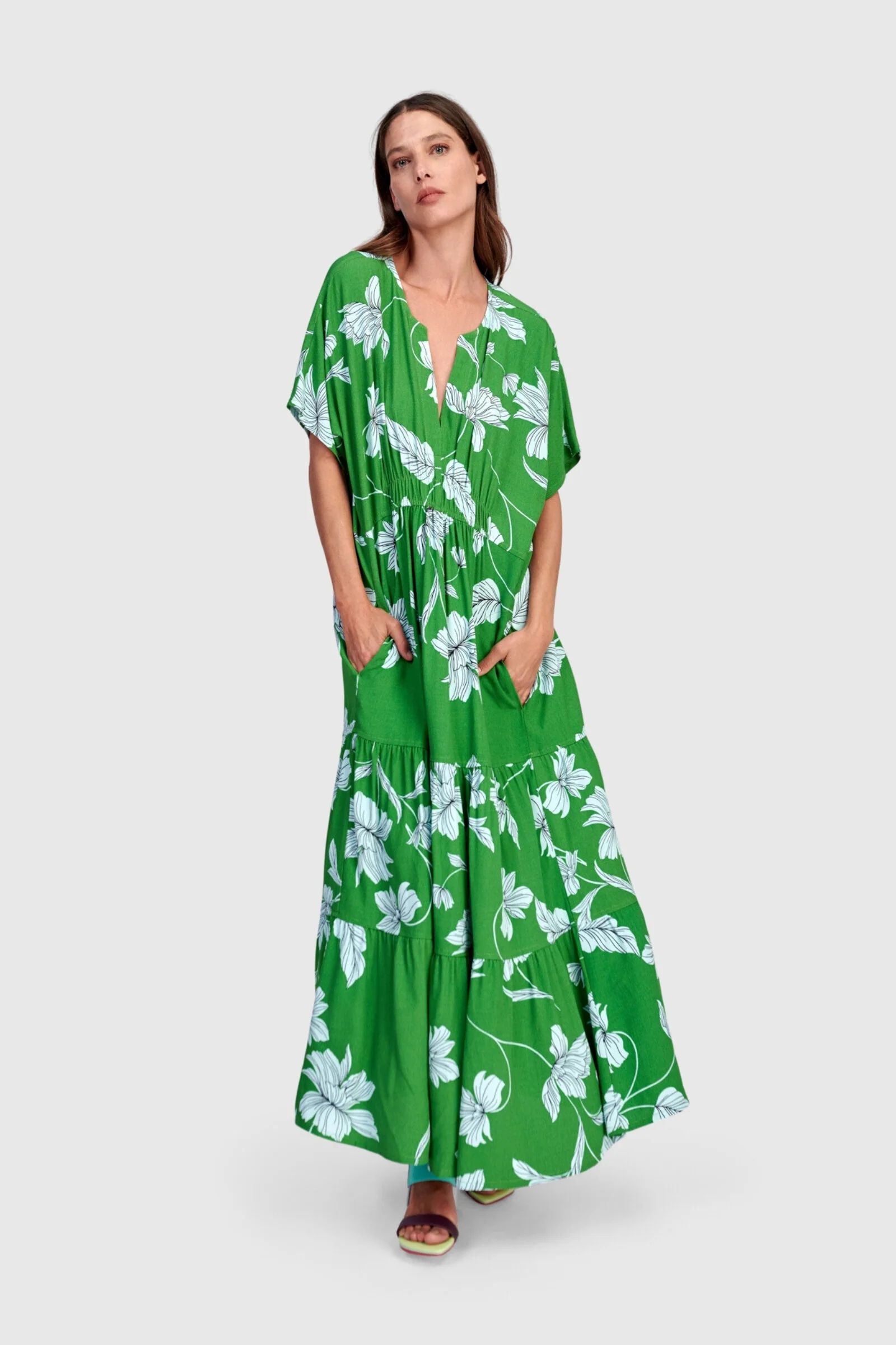 Tidepool Maxi Dress - Kelly Green - Image 2