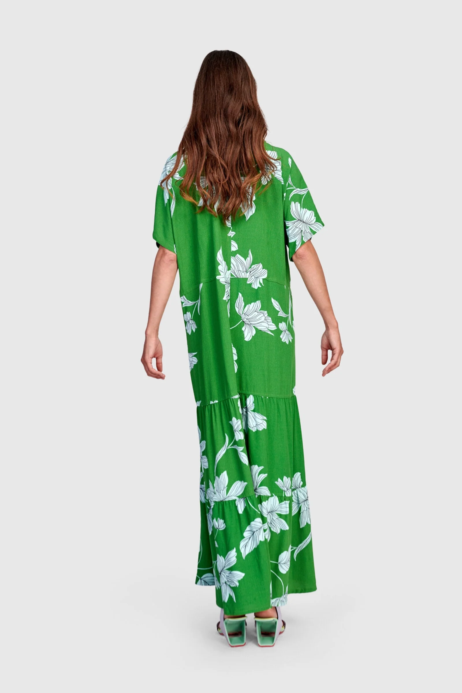 Tidepool Maxi Dress - Kelly Green - Image 3