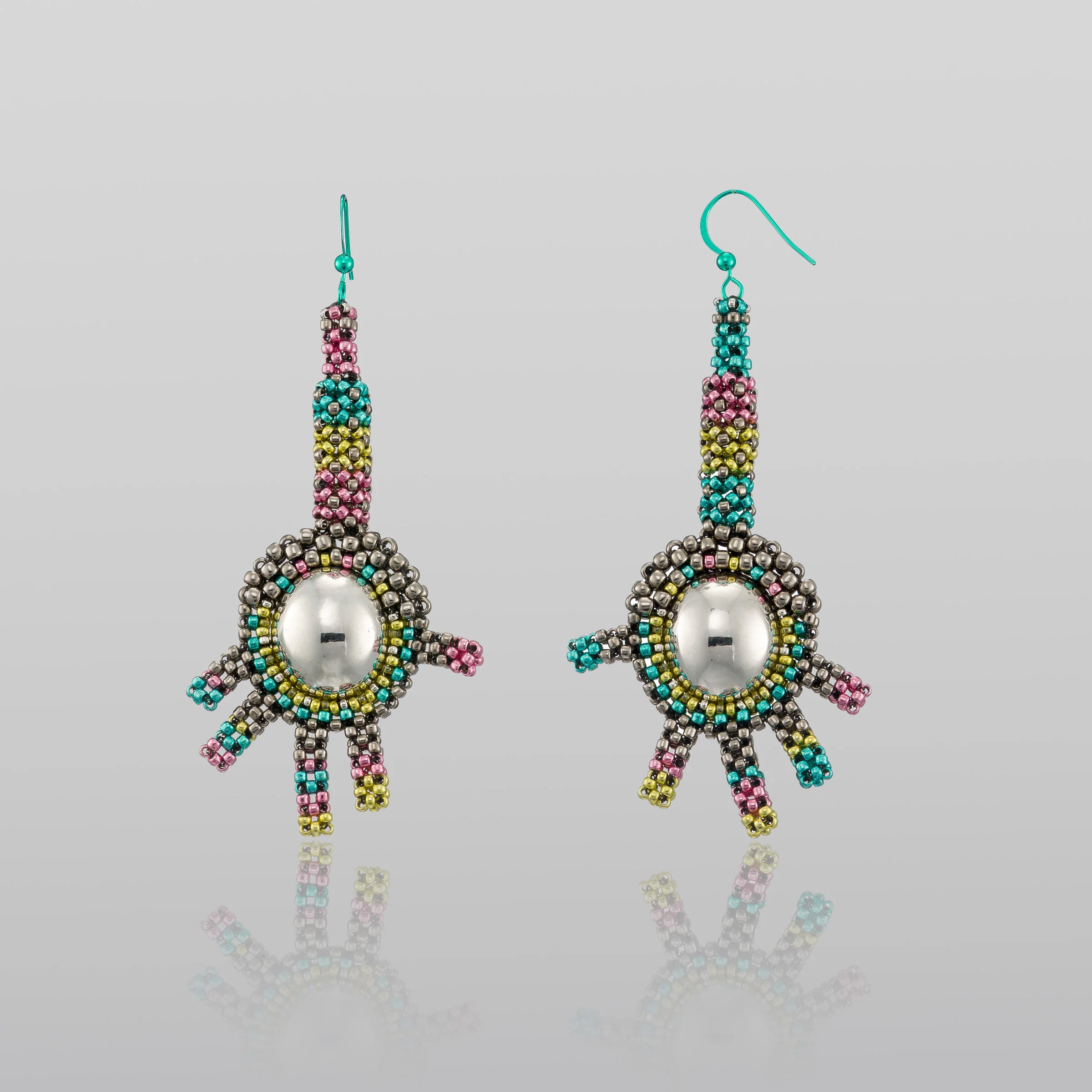Tiny Hands Earrings - Neon