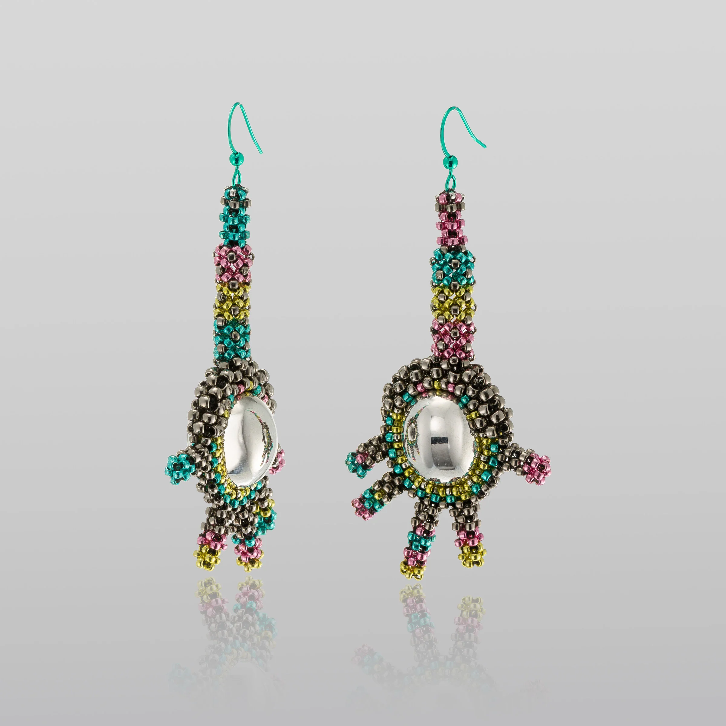Tiny Hands Earrings - Neon - Image 2