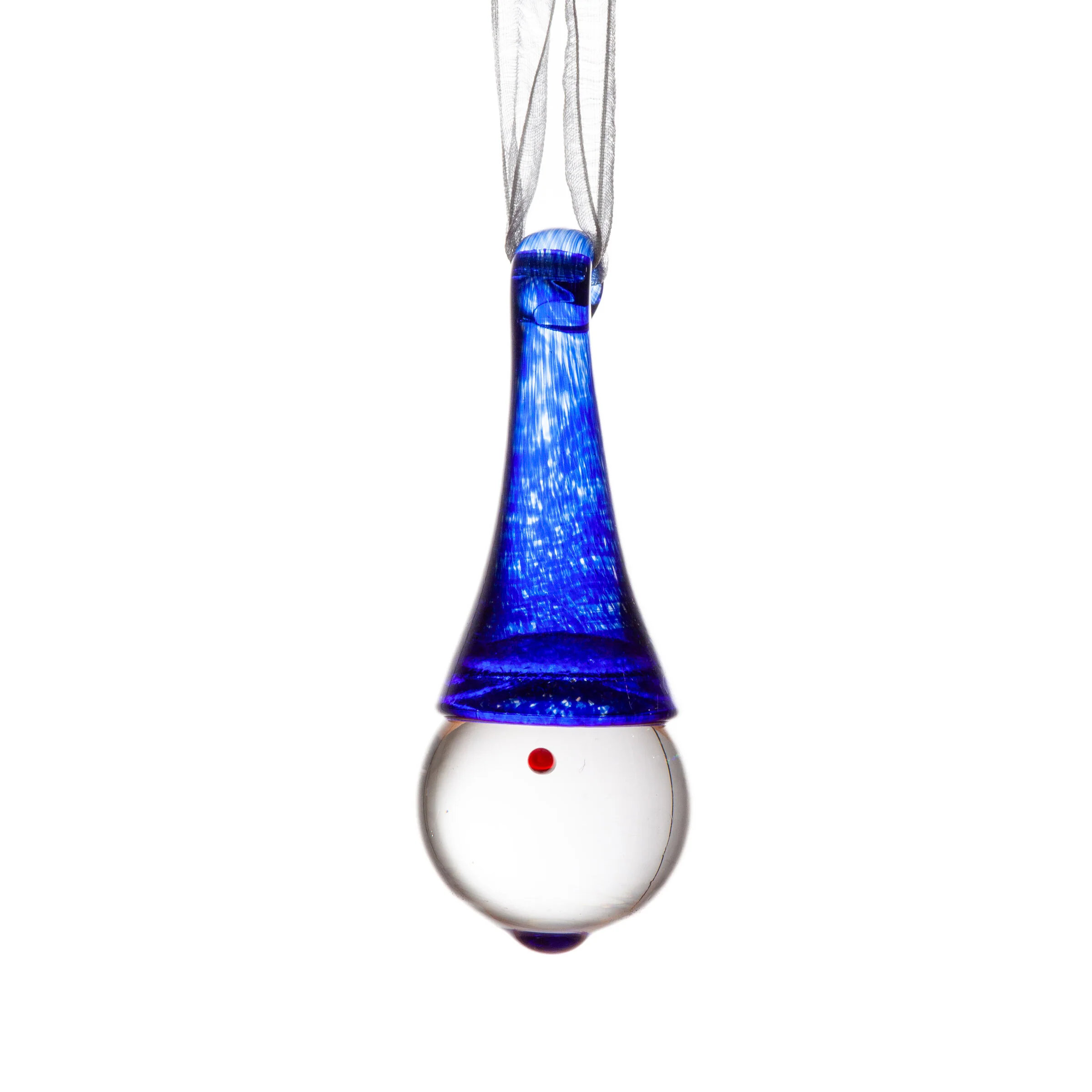 Tomte Glass Gnome Ornament - Royal