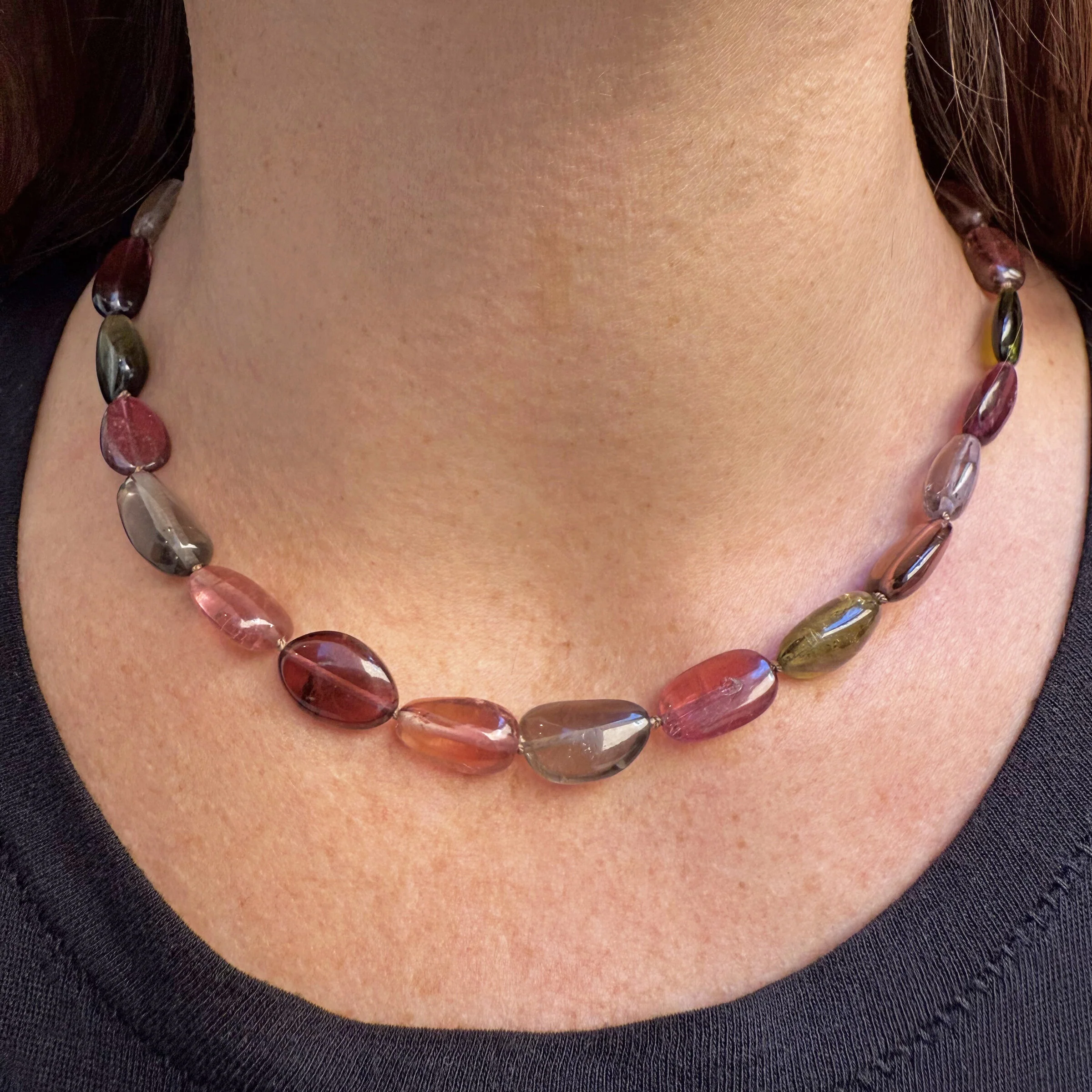 Tourmaline Pebble Necklace - Image 3