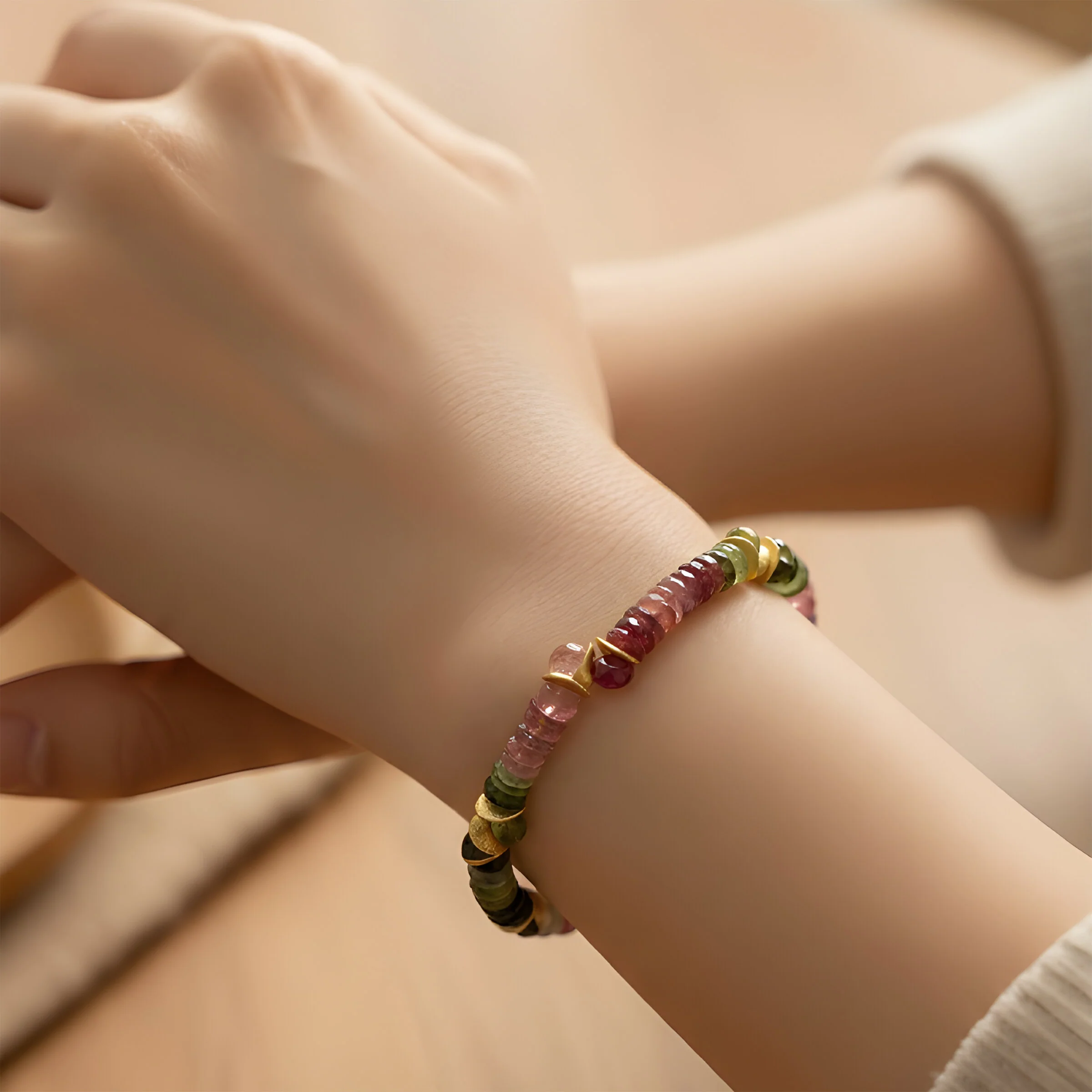 Tourmaline Slices Bracelet - Image 2