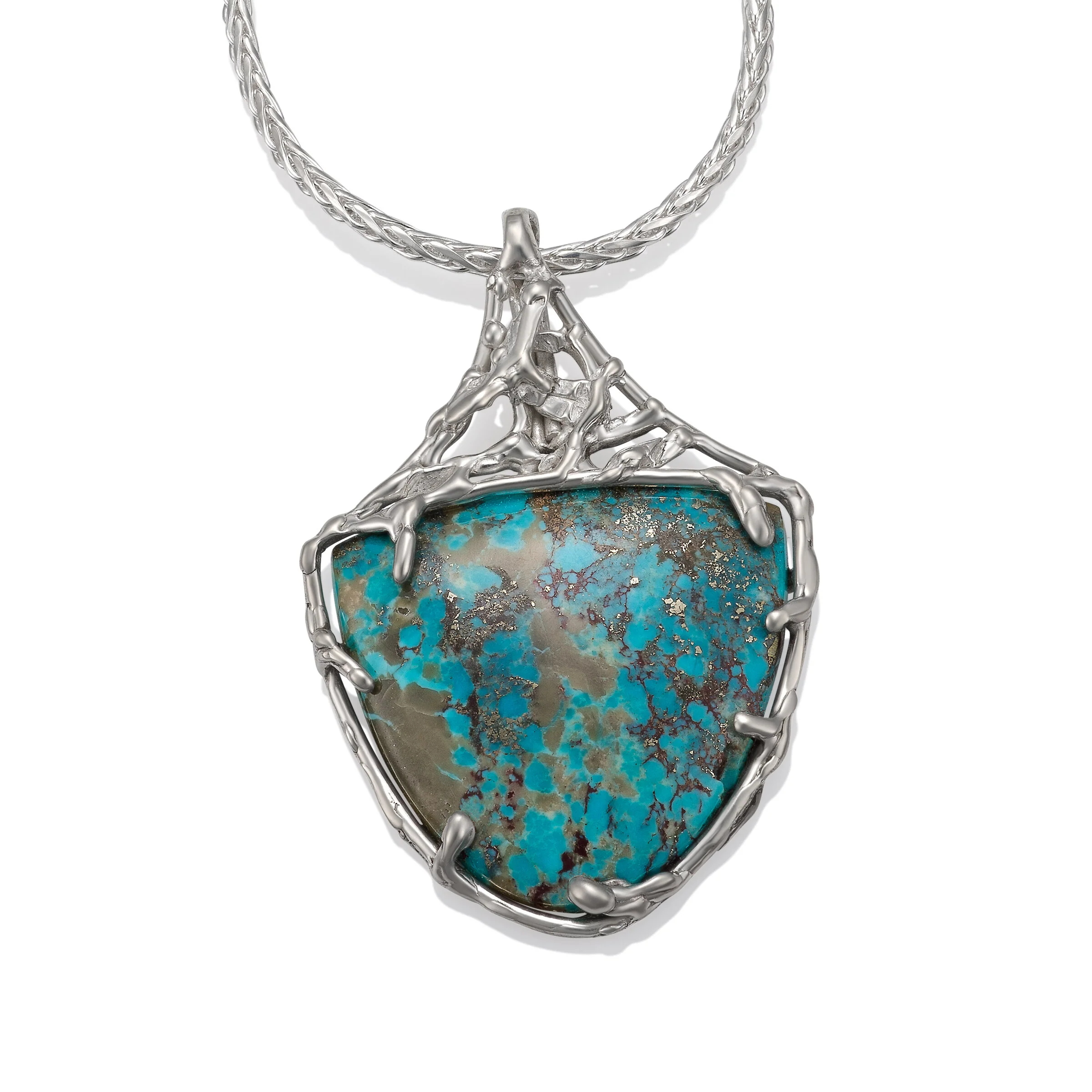 Turquoise Shield Pendant