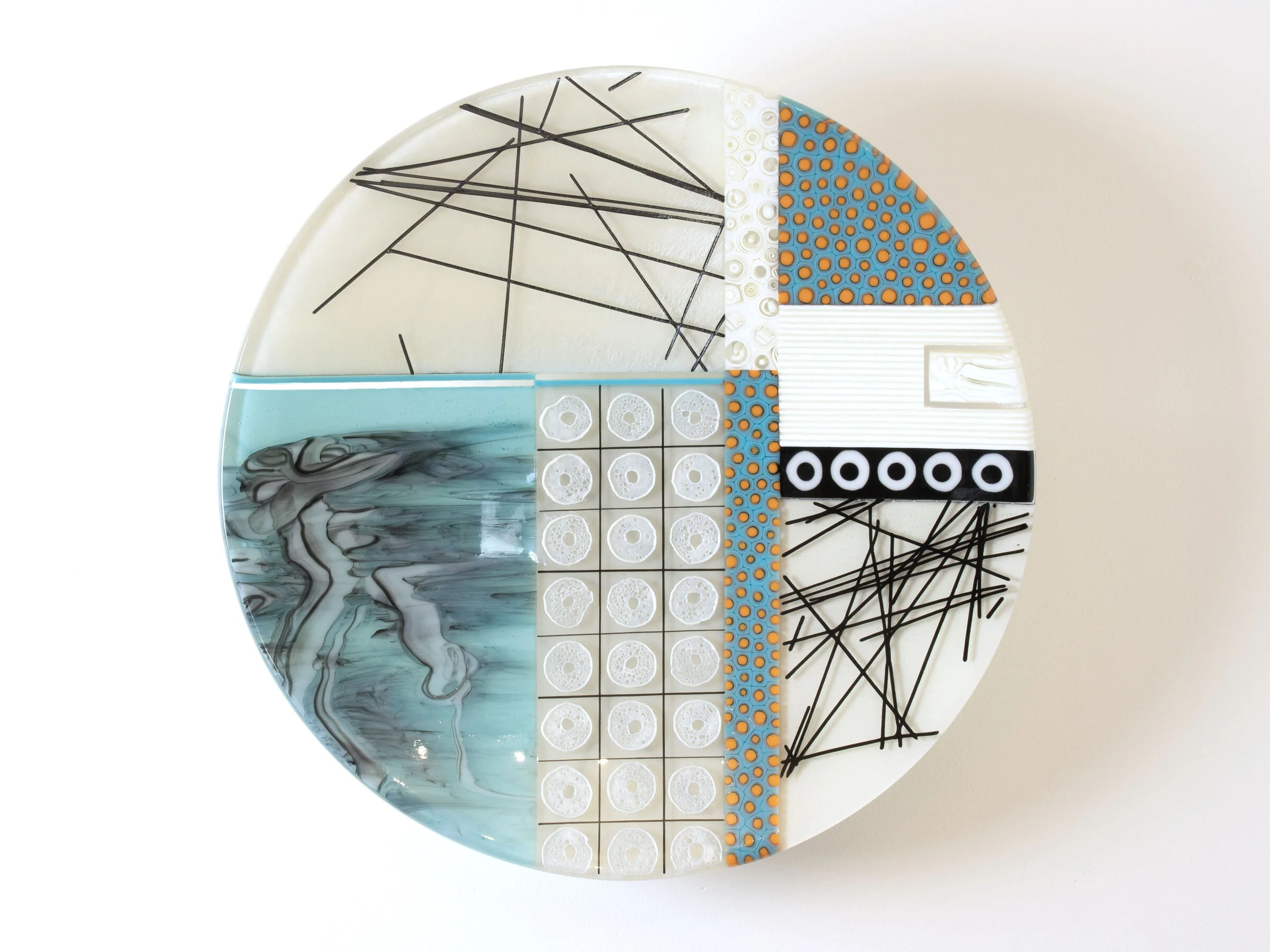 Turquoise Tangerine Wall Bowl