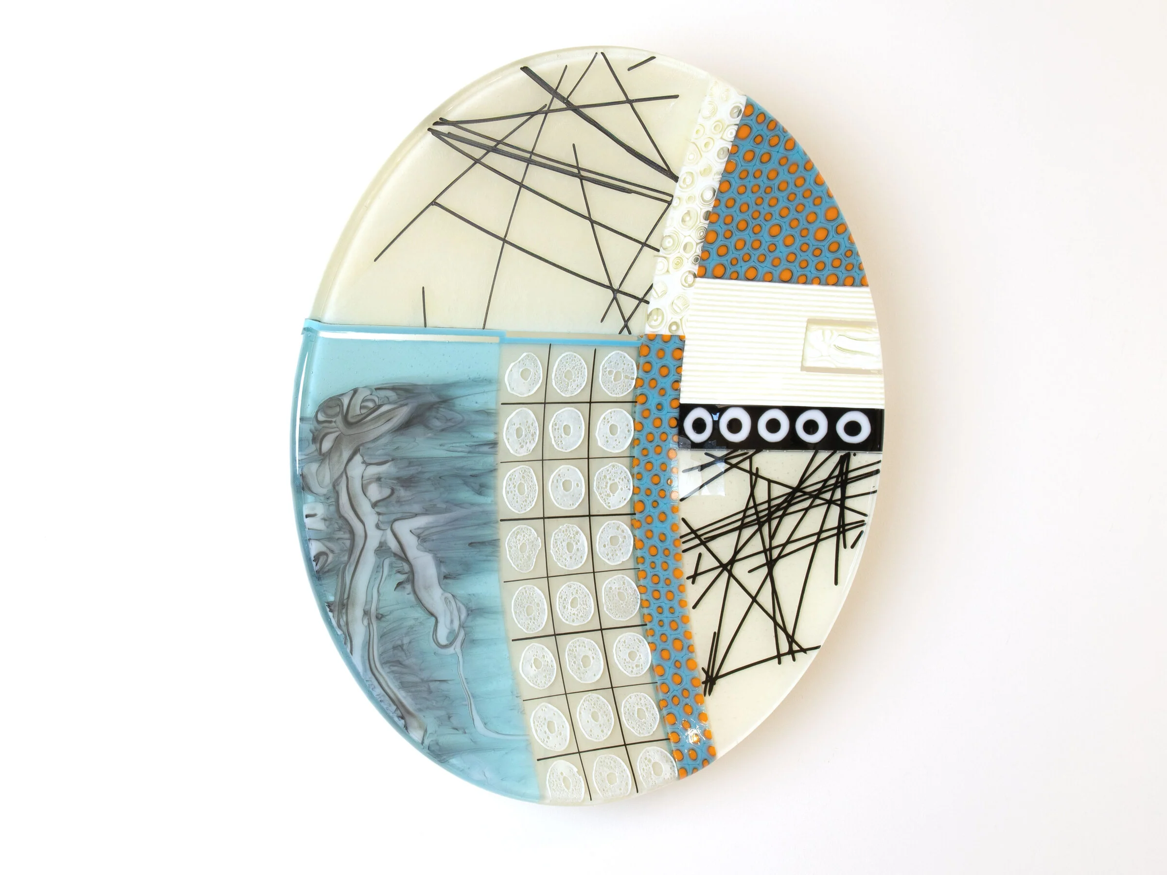 Turquoise Tangerine Wall Bowl - Image 2