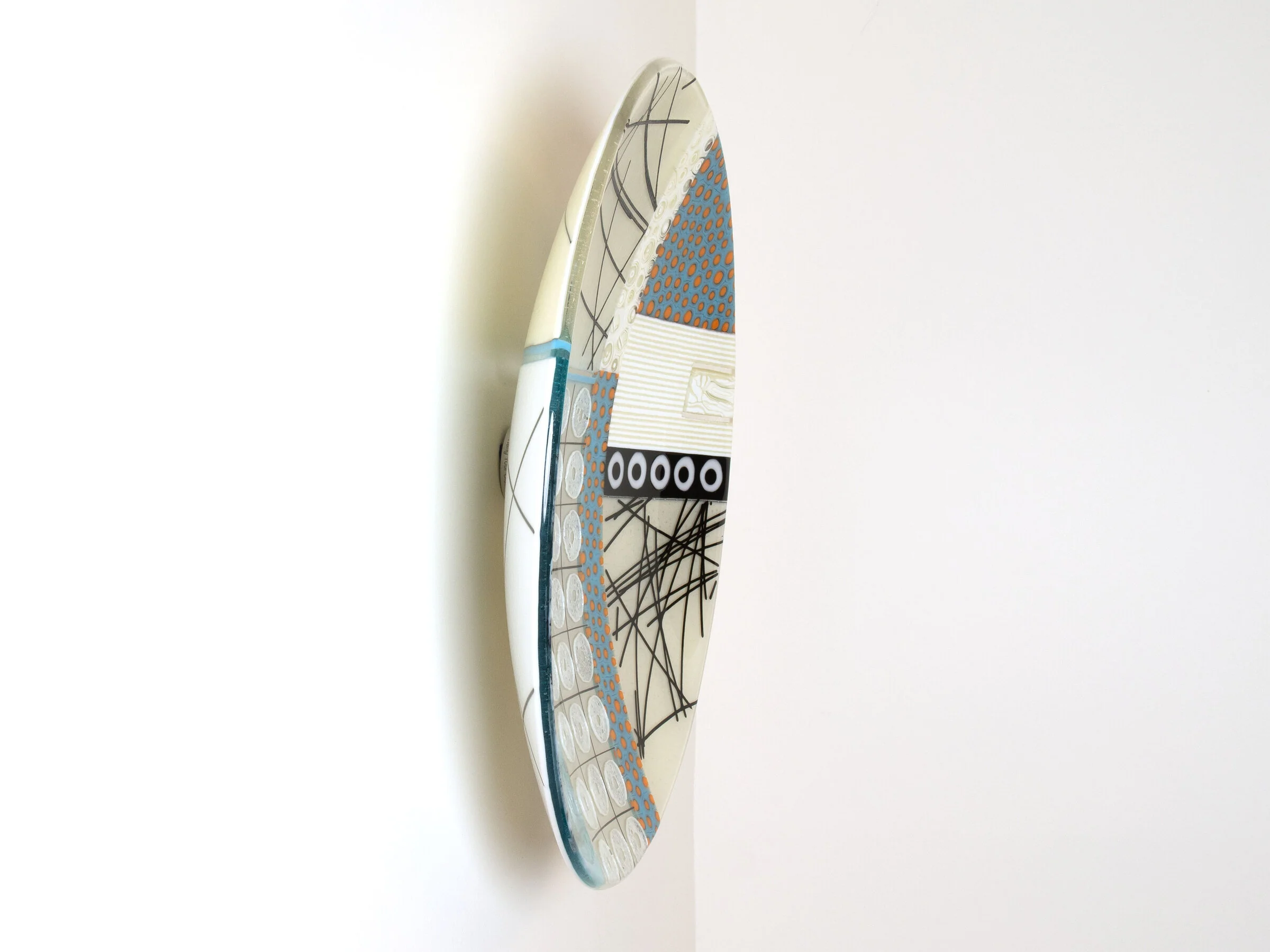 Turquoise Tangerine Wall Bowl - Image 3
