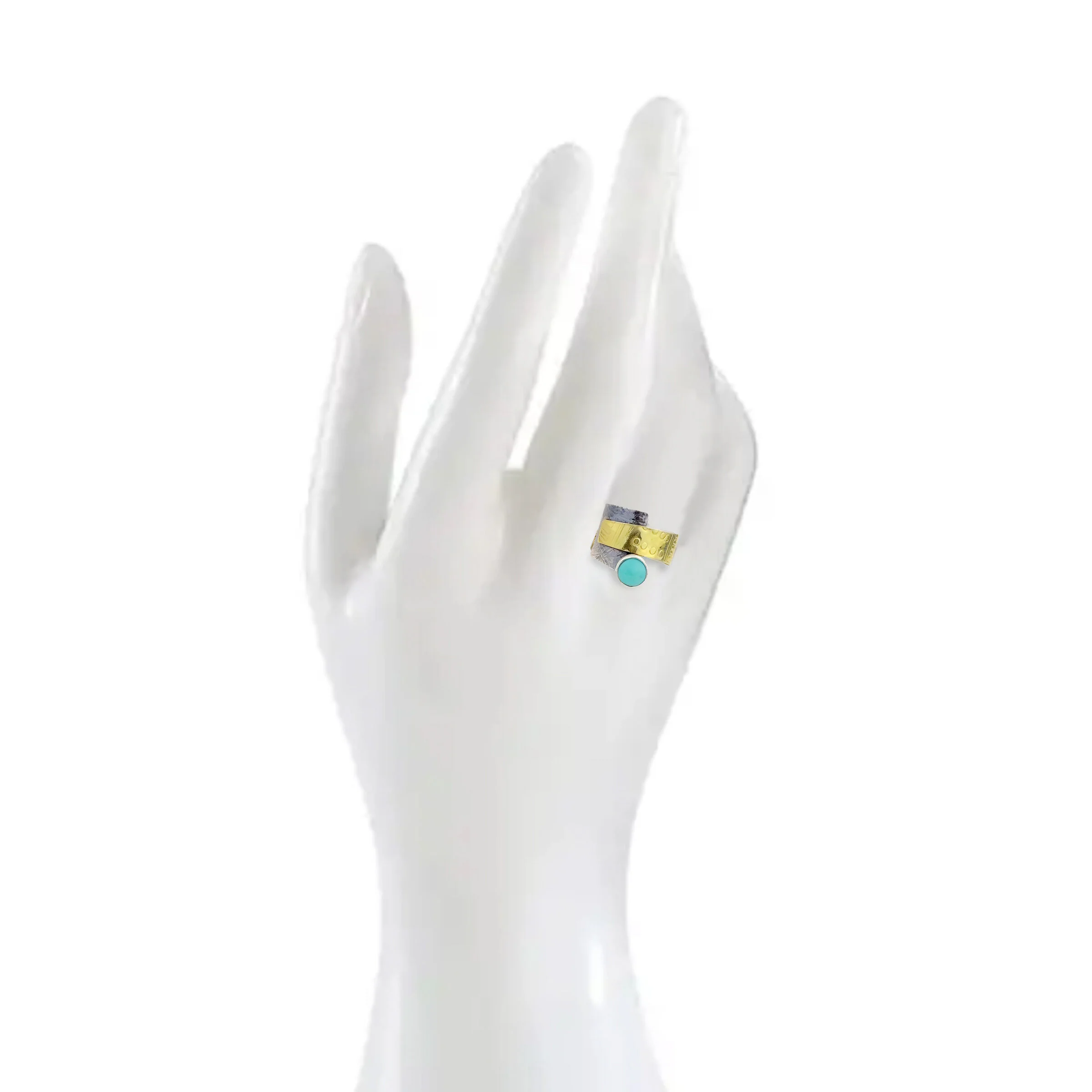 Turquoise Wrap Ring - Image 4