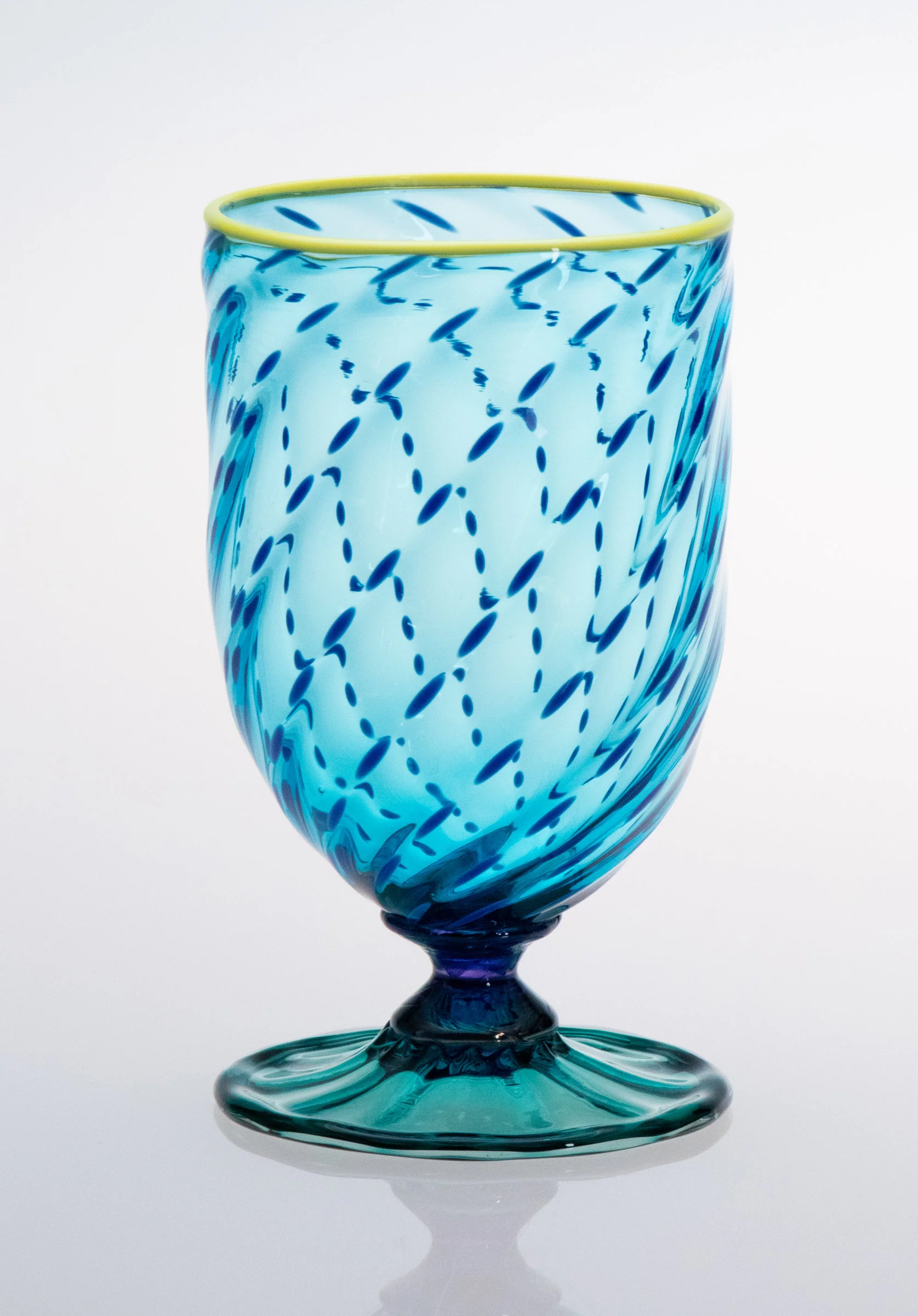 Tutti Frutti Water Glasses: Collector's Edition - Copper Blue