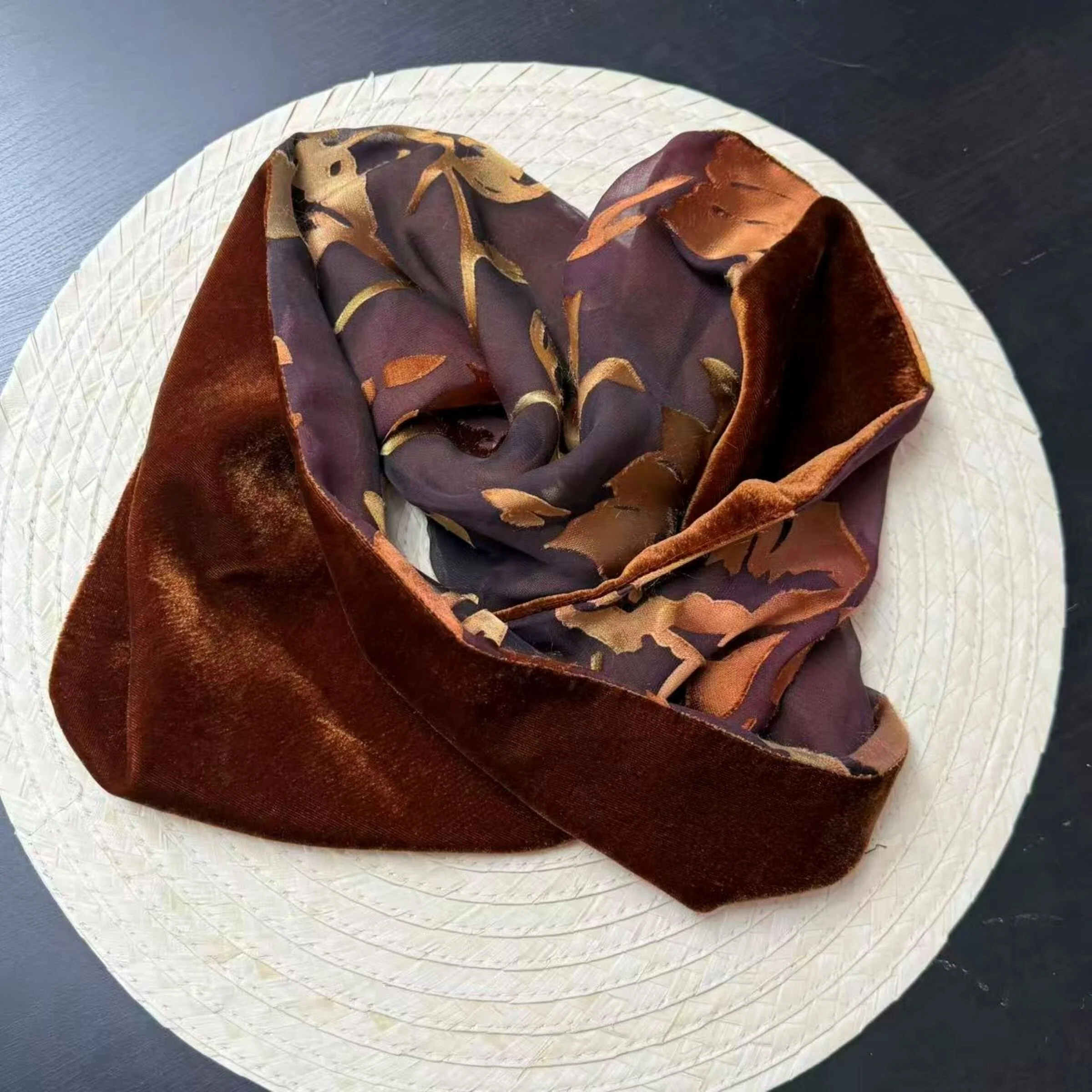 Twisted Infinity Scarf - Autumn Bronze - Image 2
