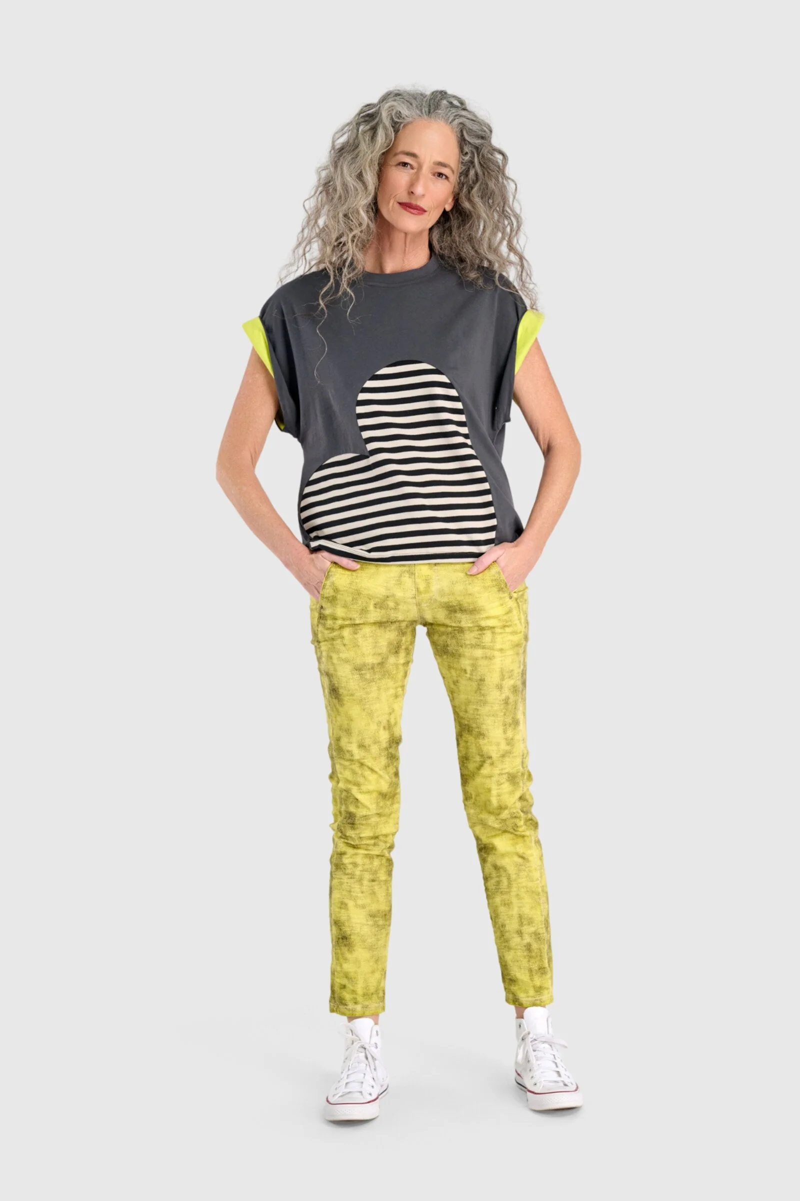 Ventura Drawstring Pant - Citron - Image 3