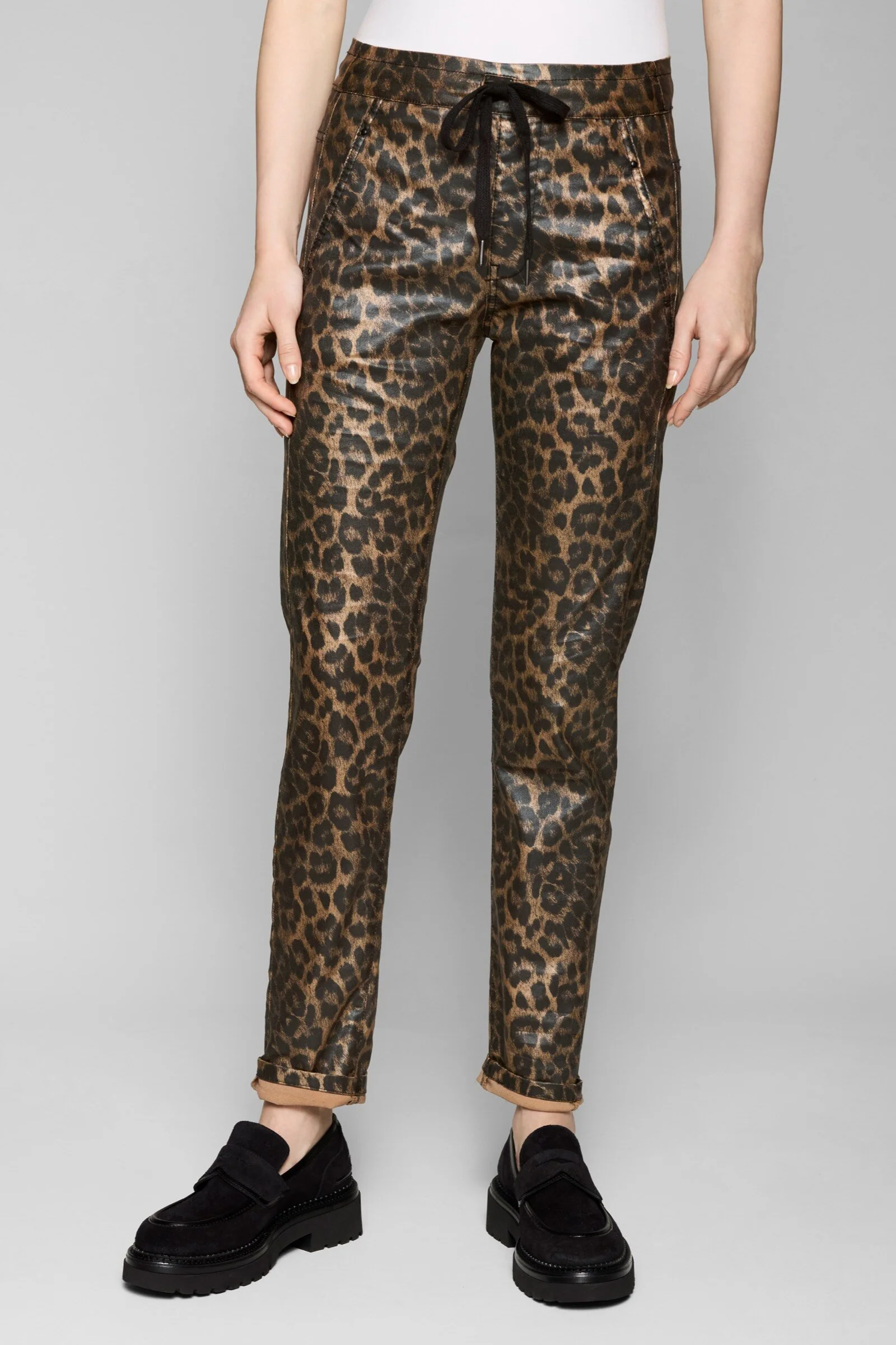Ventura Drawstring Pant - Leopard