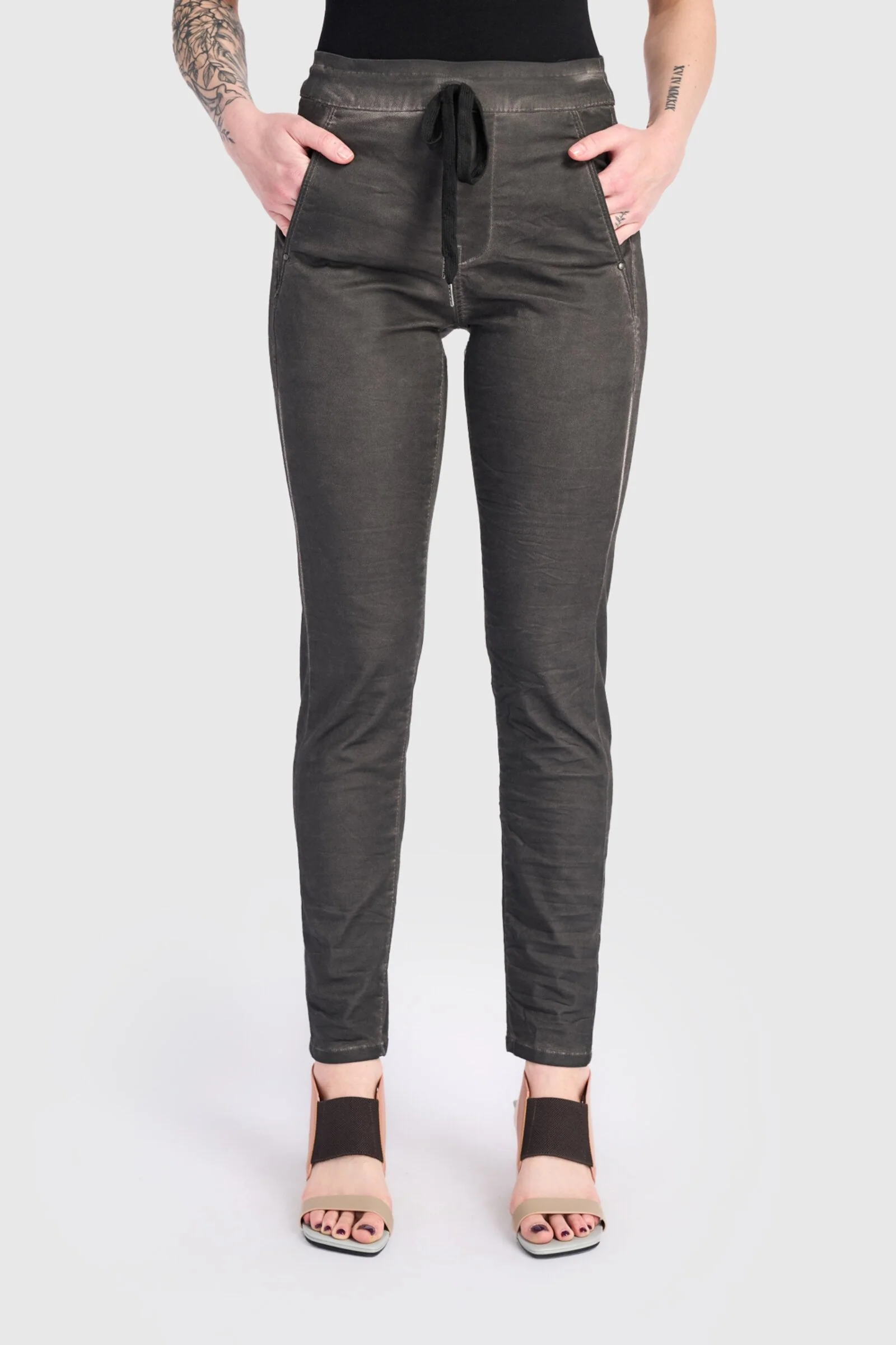 Ventura Drawstring Pant - Washed Steel