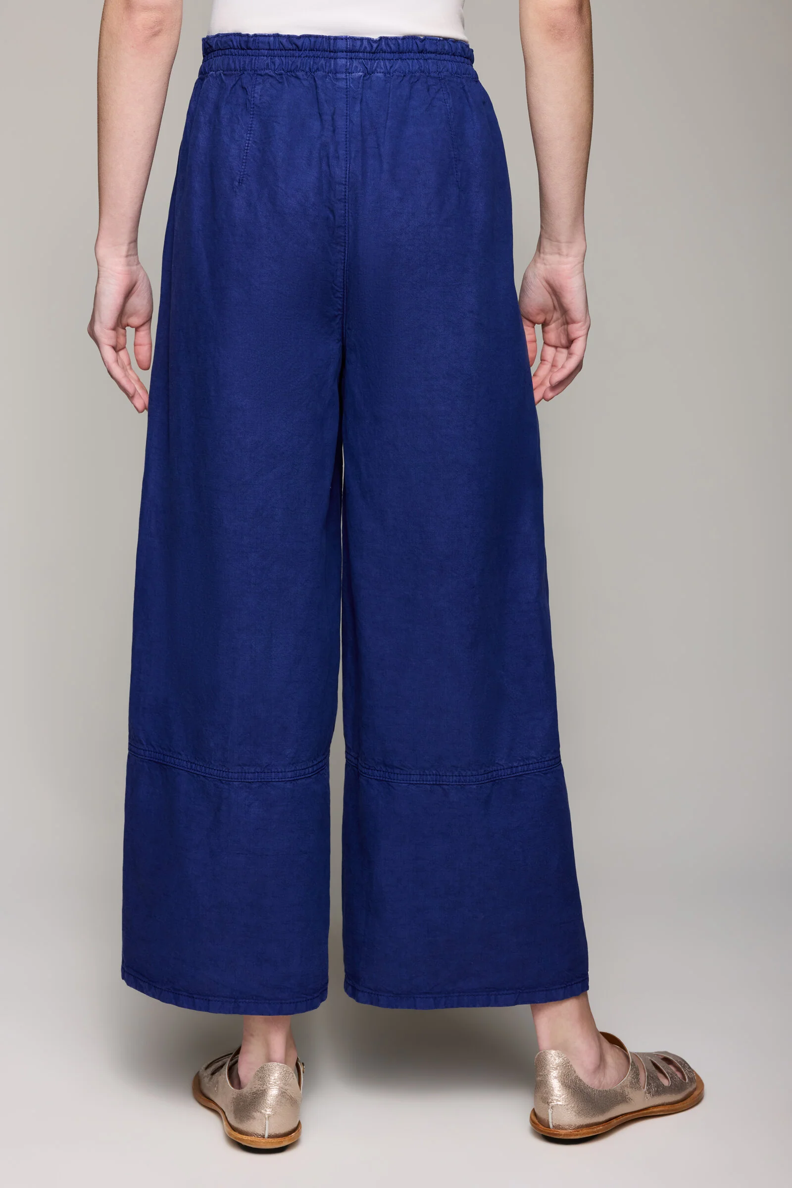Washed Tencel Linen Cotton Palazzo Pant - Image 3