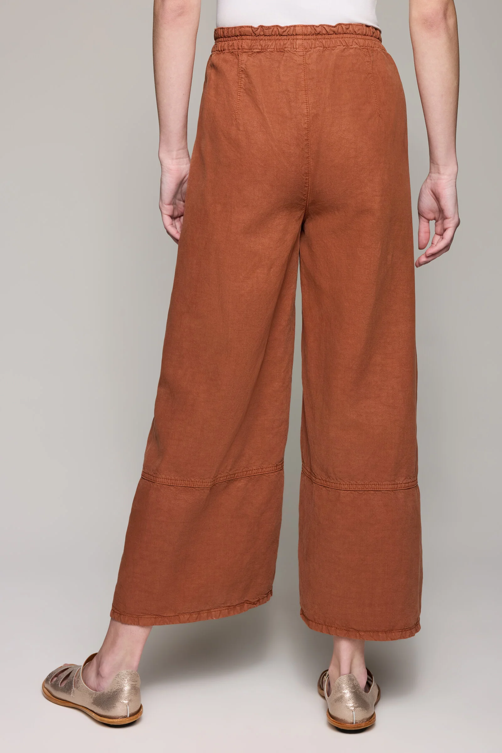 Washed Tencel Linen Cotton Palazzo Pant - Image 6