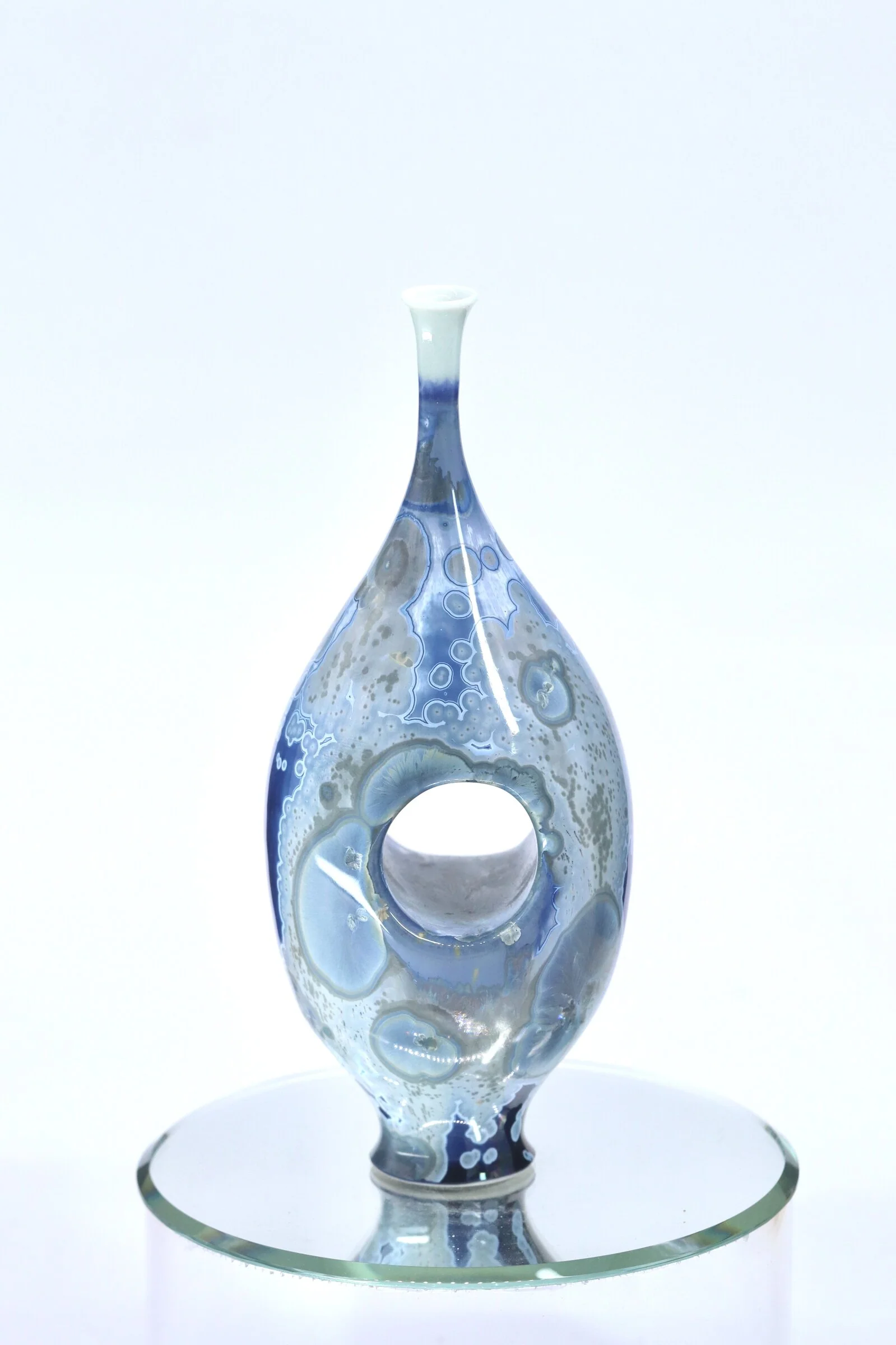 Waterfall Blue Miniature Vessel II - Image 2