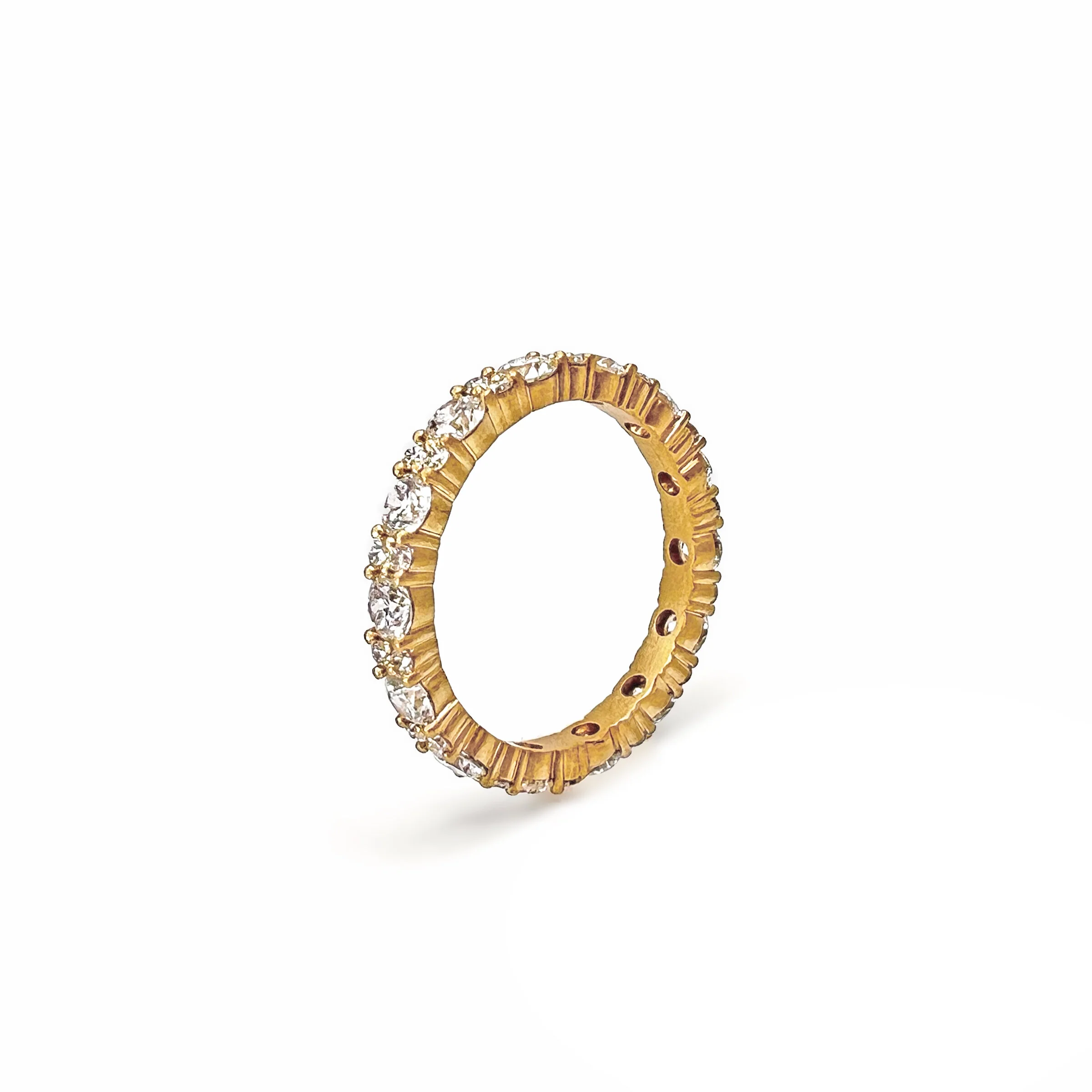 Westport Diamond Eternity Band - 3mm Wide - Image 3