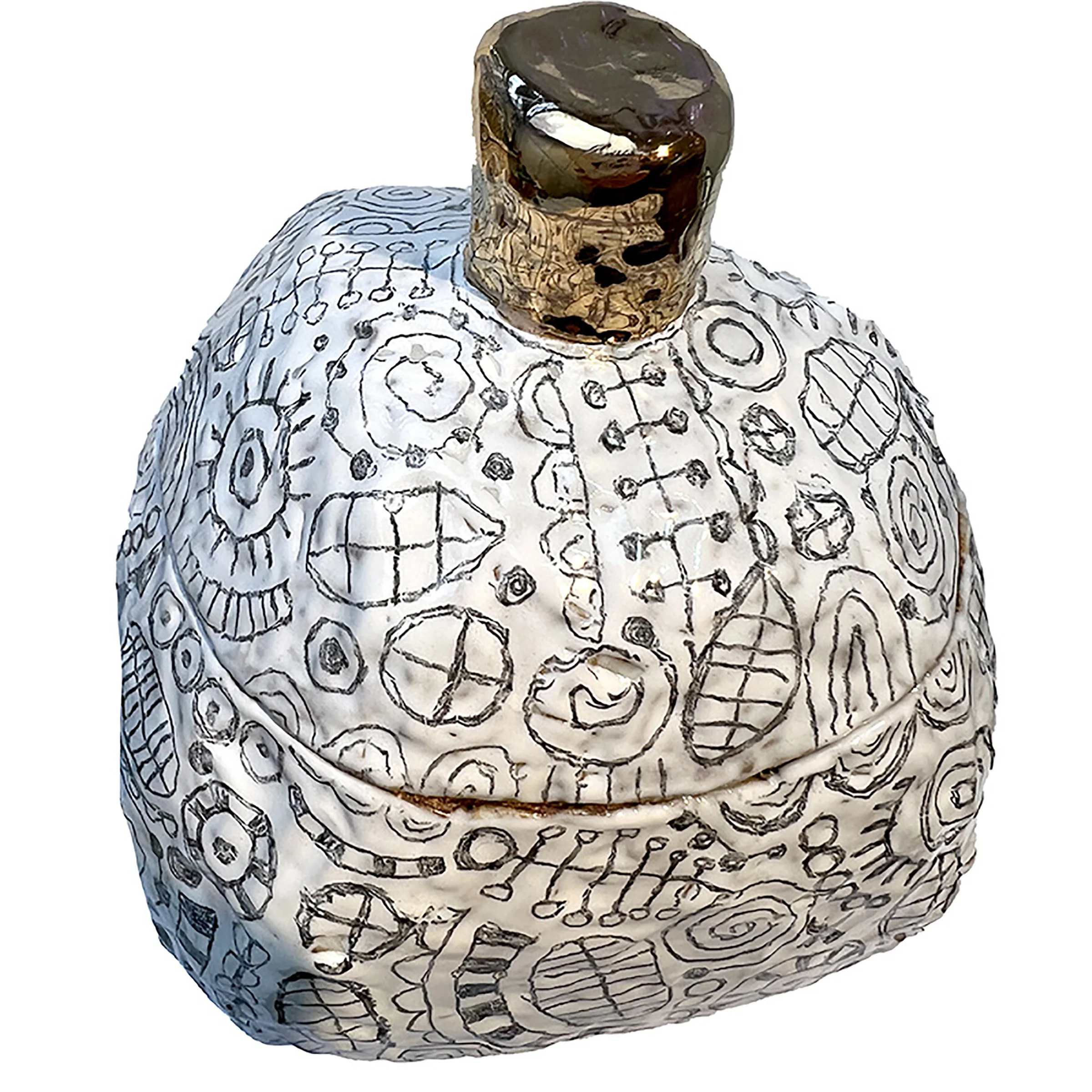 White Pattern Ceramic Box - Image 3