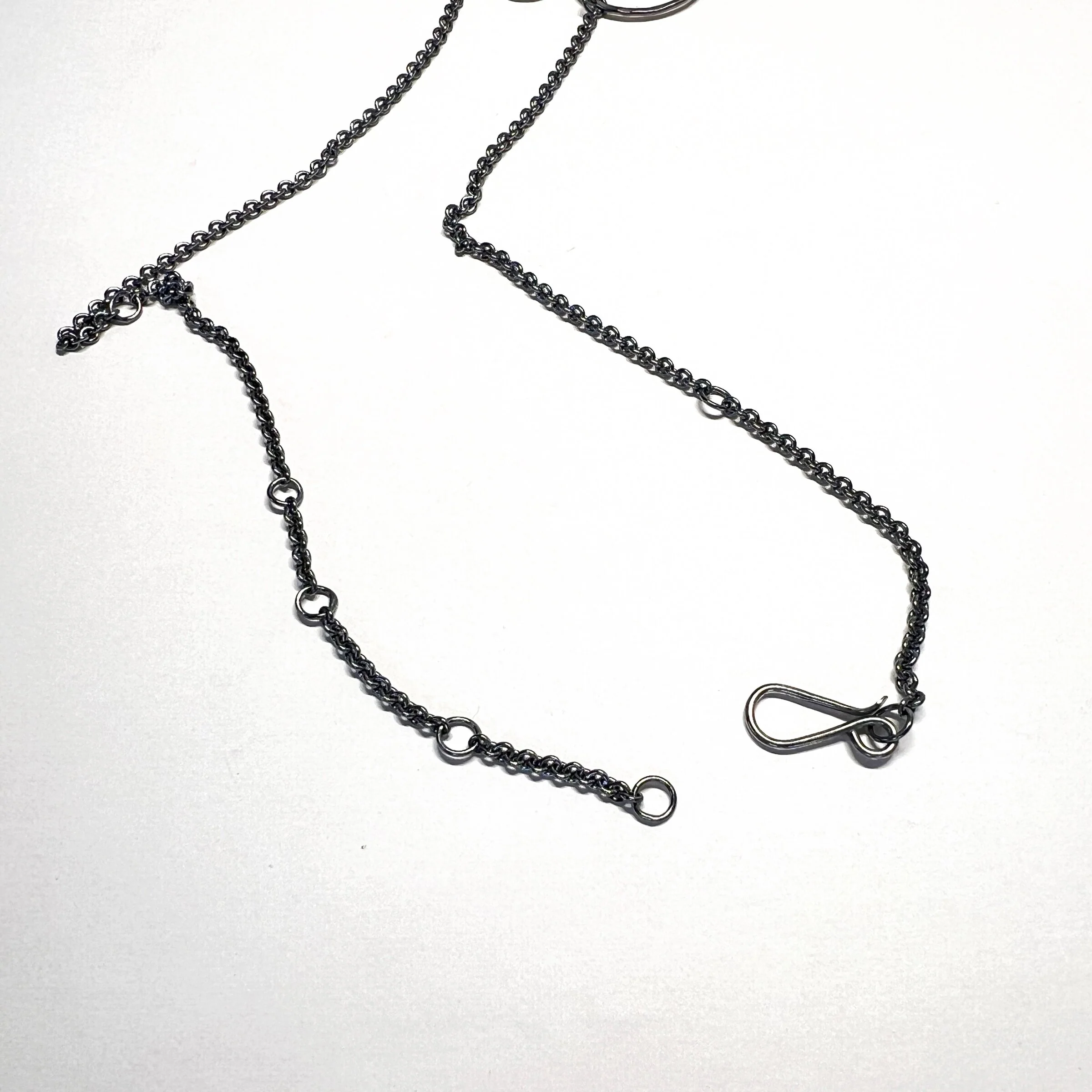 White Sapphire Five Circles Necklace - Image 2
