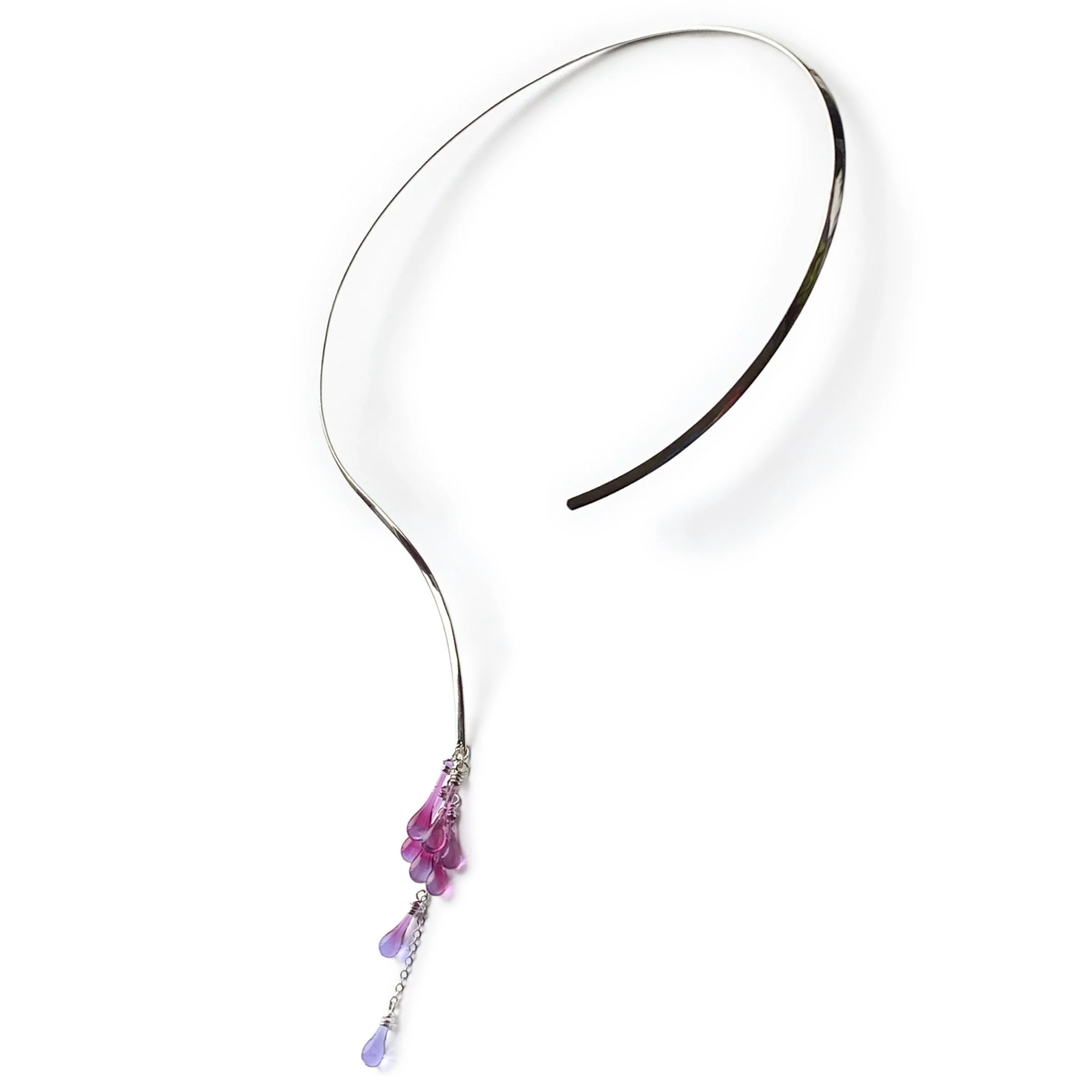 Wisteria Neck Ring - Magenta