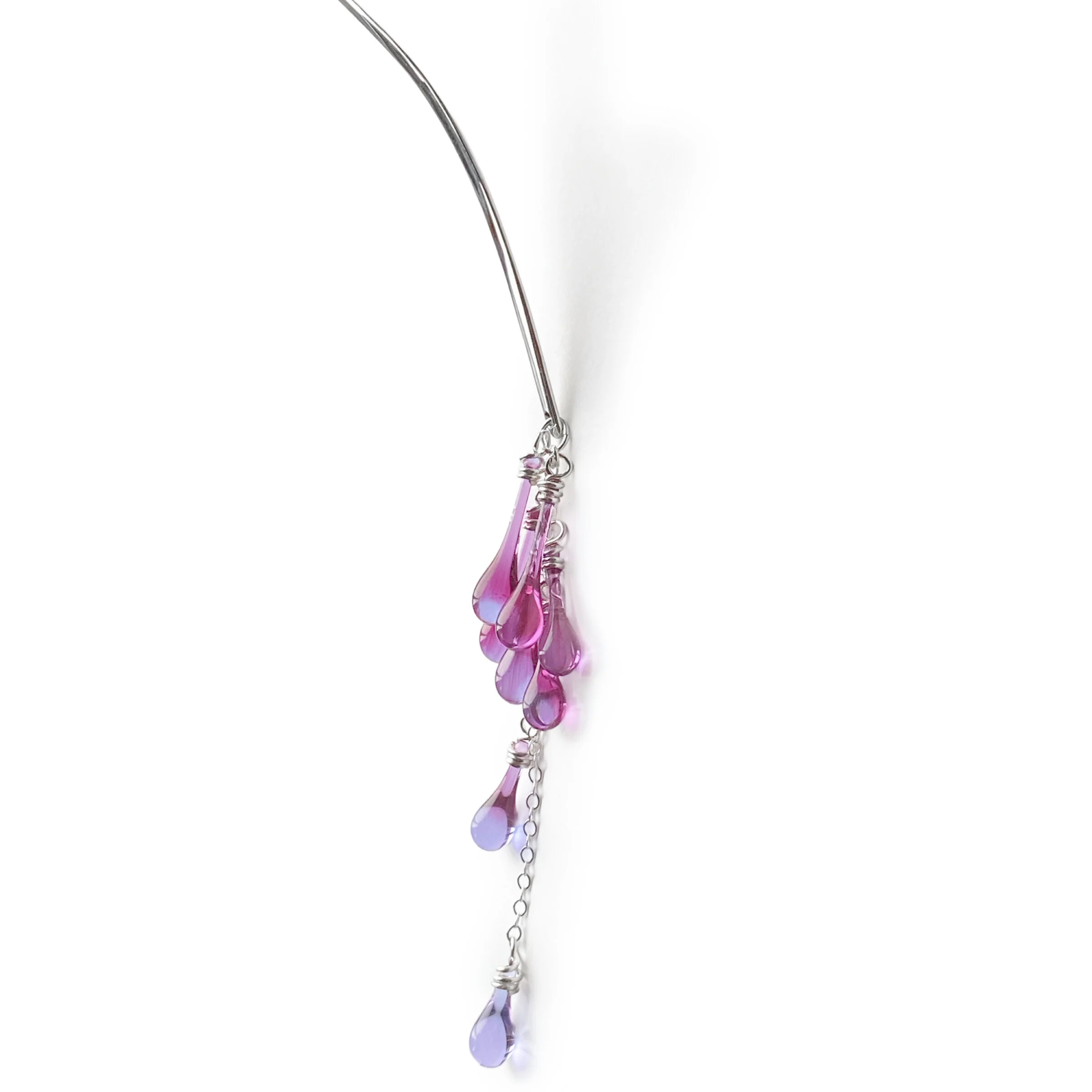 Wisteria Neck Ring - Magenta - Image 4