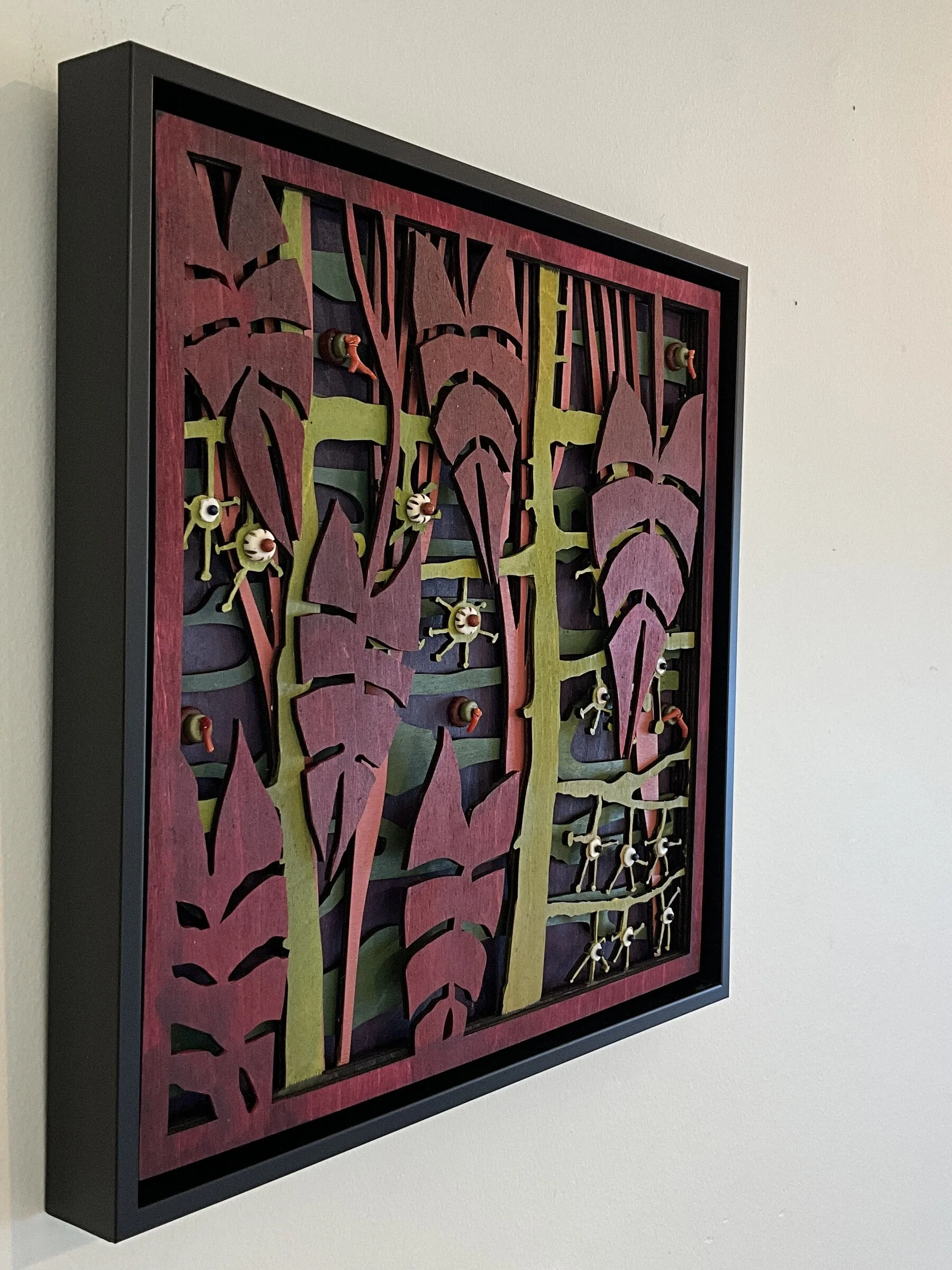 Burgundy Leaves and Vines - Image 2