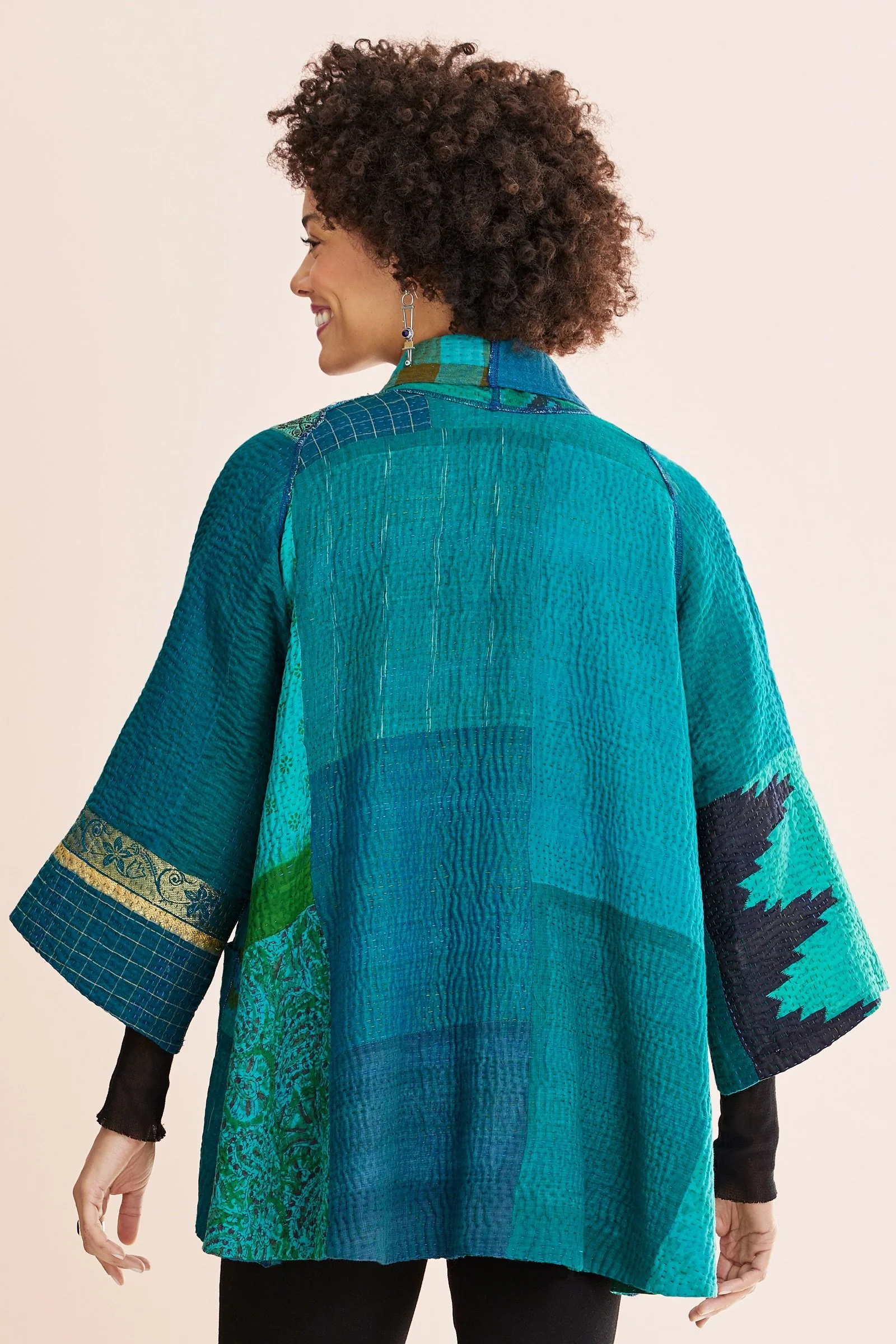 Kantha Kimono Jacket - Image 2