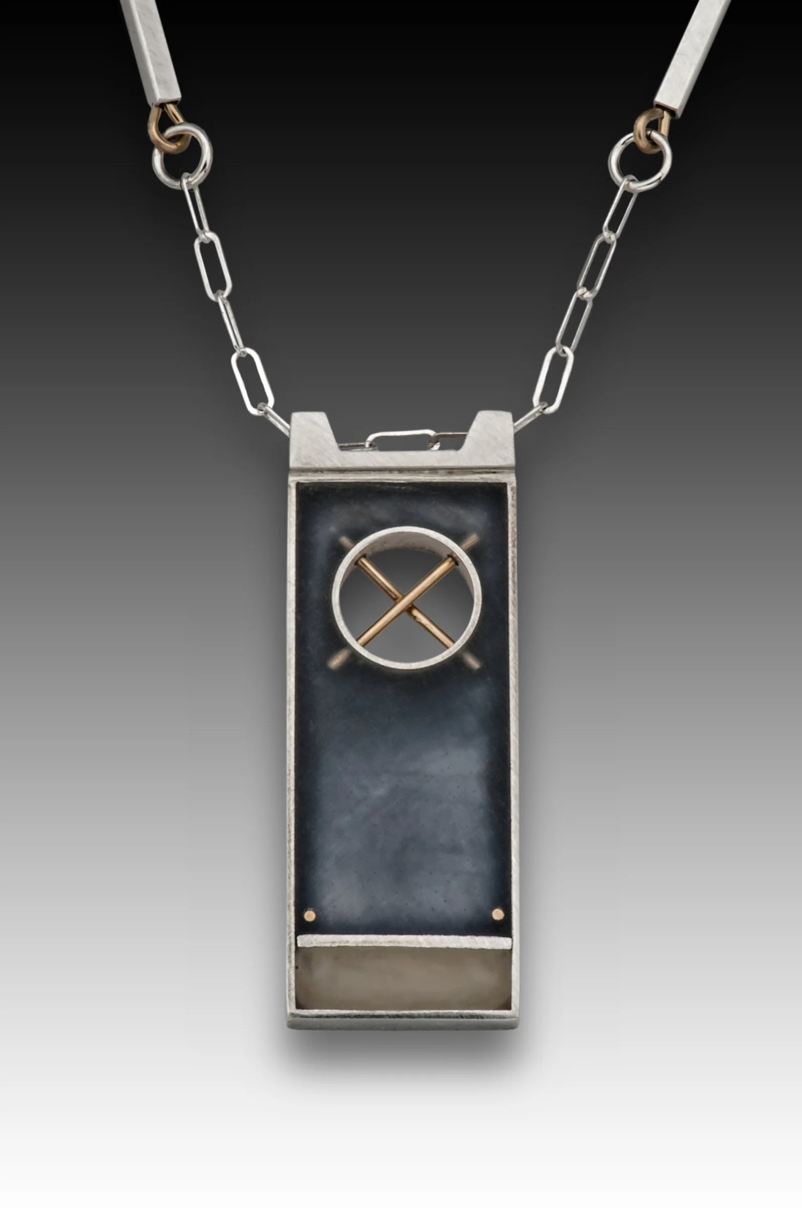 XO Rectangular Necklace