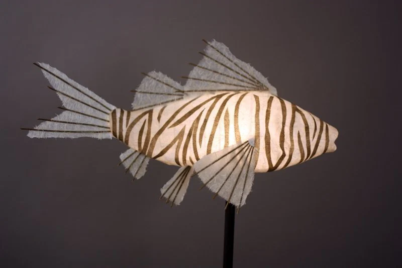 Zebra Koi Lamp